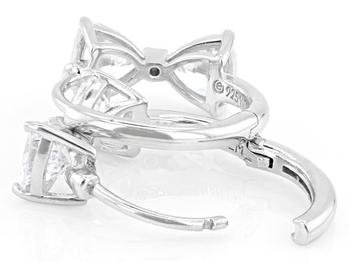 Pre-Owned Lisa Mason For Bella Luce® 2.91ctw White Diamond Simulant Platinum Over Silver Perfect Cut