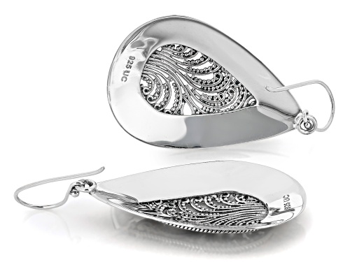 Pre-Owned Artisan Collection of Bali™ Sterling Silver Scrollwork Statement Earrings