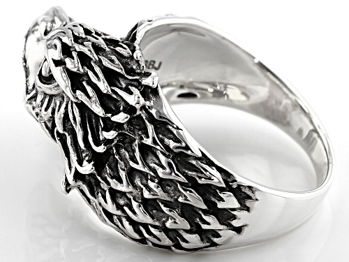 Pre-Owned Southwest Style By JTV™ Rhodium Over Sterling Silver Mens Eagle Ring - Size 11