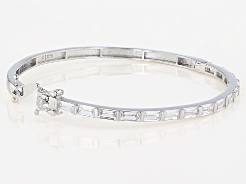 Pre-Owned Bella Luce ® 4.35ctw Rhodium Over Sterling Silver Bracelet - Size 7