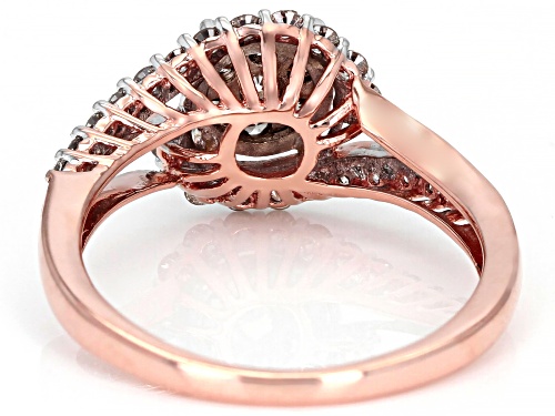 Pre-Owned 0.60ctw Round White Diamond 10K Rose Gold Ring - Size 7