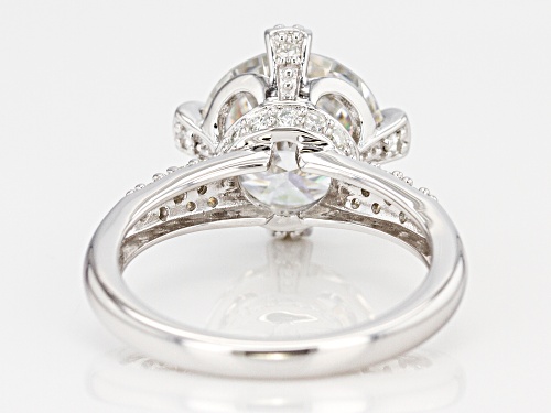 Pre-Owned MOISSANITE FIRE® 4.60CTW DIAMOND EQUIVALENT WEIGHT ROUND PLATINEVE™ RING - Size 10