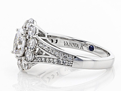 Pre-Owned Vanna K ™ For Bella Luce ® 4.28CTW Diamond Simulant Platineve ™ Ring - Size 6