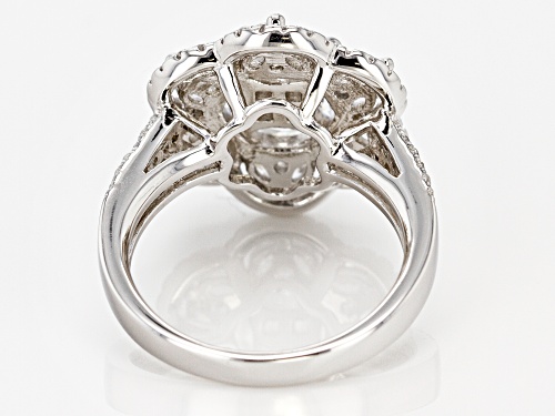 Pre-Owned Bella Luce ® 7.20CTW White Diamond Simulant Rhodium Over Sterling Silver Ring - Size 7