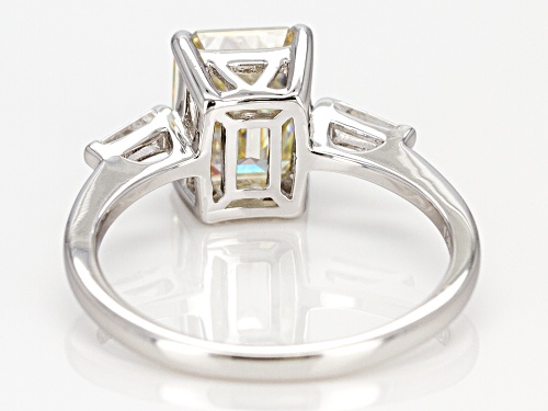 Pre-Owned 3.10CT STRONTIUM TITANATE AND .20CTW WHITE ZIRCON RHODIUM OVER SILVER RING - Size 10