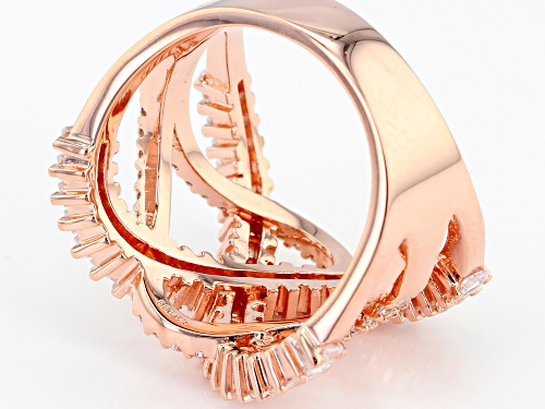 Pre-Owned Bella Luce ® 2.21CTW White Diamond Simulant Eterno ™ Rose Gold Over Sterling Silver (1.68C - Size 8