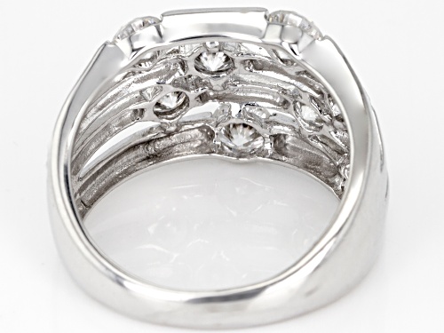 Pre-Owned Moissanite Fire® 2.00ctw Diamond Equivalent Weight Round Platineve™ Ring - Size 6