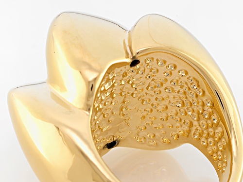 Pre-Owned Moda Al Massimo® 18k Yellow Gold Over Bronze Dome Ring - Size 4