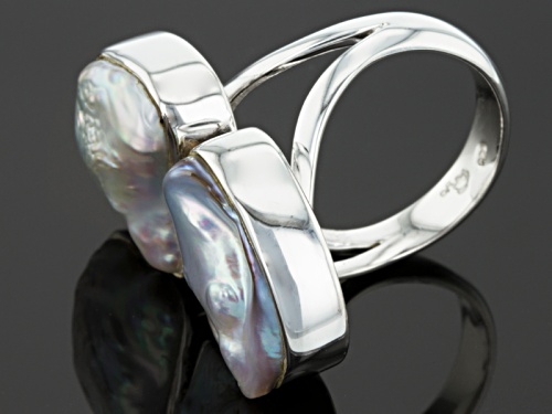 Pre-Owned Artisan Collection Of India, Cultured White Freshwater Pearl Sterling Silver Ring - Size 6