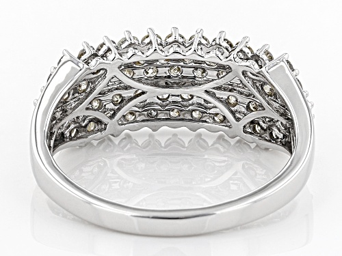 Pre-Owned 1.00ctw Round White Diamond 10k White Gold Ring - Size 4