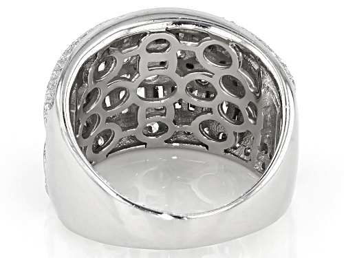 Pre-Owned Bella Luce ® 4.83ctw Rhodium Over Sterling Silver Ring - Size 5