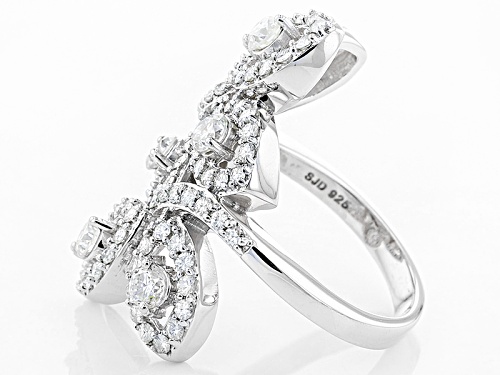 Pre-Owned Moissanite Fire® 2.44ctw Diamond Equivalent Weight Round Platineve™ Ring - Size 11