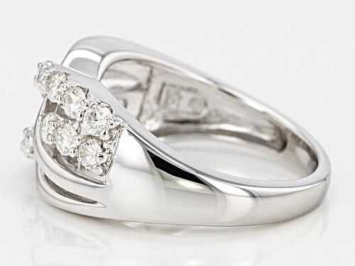 Pre-Owned Moissanite Fire® .90ctw Diamond Equivalent Weight Round Platineve™ Ring - Size 6