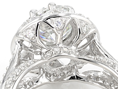 Pre-Owned Moissanite Fire ® 2.48ctw Diamond Equivalent Weight Round Platineve™ Ring - Size 9