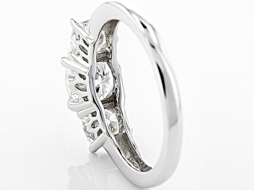 Pre-Owned Moissanite Fire® 2.50ctw Diamond Equivalent Weight Cushion Cut Platineve™ Ring - Size 7