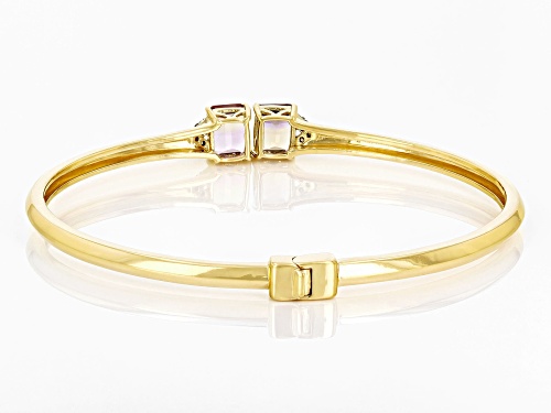 1.50ctw Ametrine, .29ctw Diamonds 18k Yellow Gold Over Silver Bracelet - Size 7.5