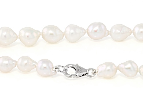 Genusis™ 6-9mm Multi-Color Cultured Freshwater Pearl Rhodium Over Sterling Silver 36 Inch Necklace - Size 36