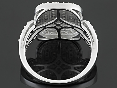 .63ctw Round White Diamond 10k White Gold Ring - Size 5