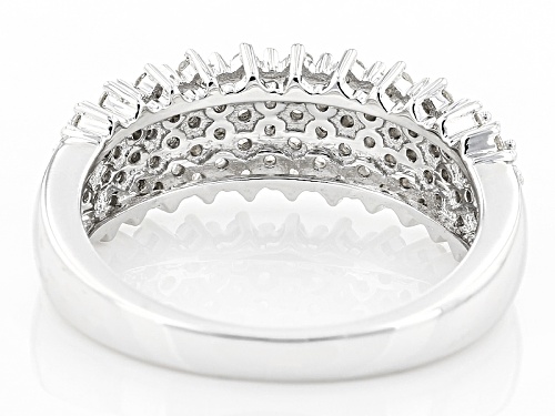 .75ctw Round White Diamond 10k White Gold Ring - Size 5