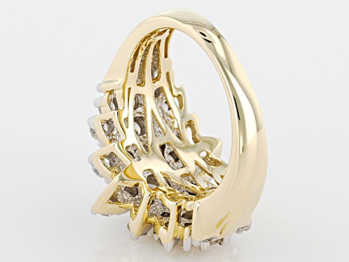 2.04ctw Round White Diamond 10k Yellow Gold Ring - Size 8