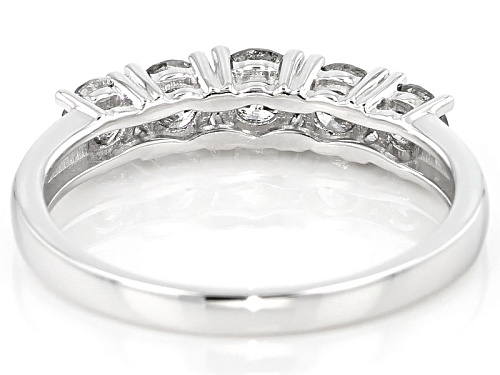 1.02ctw Round White Diamond 10k White Gold Ring - Size 8