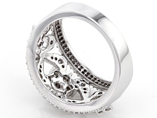 .75ctw Round White Diamond 10k White Gold Ring - Size 7