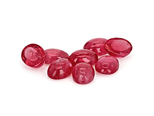 Rhodonite Oval Cabochon Set of 8 7.12ctw