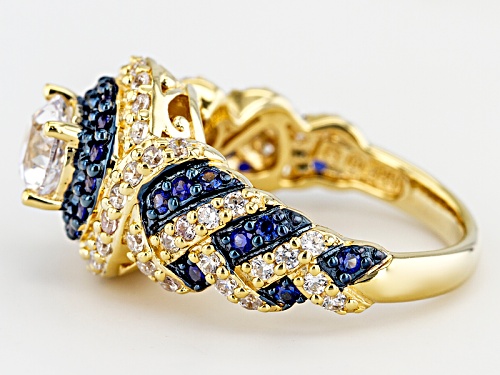 Bella Luce® 2.26ctw Diamond Simulant & Lab Created Sapphire Eterno™ Ring - Size 12