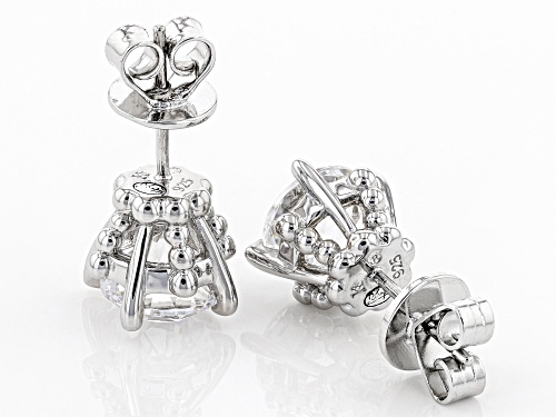 Bella Luce®6.92CTW  Diamond Simulant Rhodium Over Silver Earrings