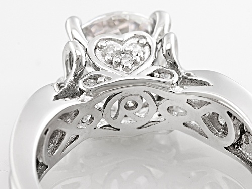 Bella Luce®5.24ctw Diamond Simulant Rhodium Over Sterling Silver Ring - Size 7