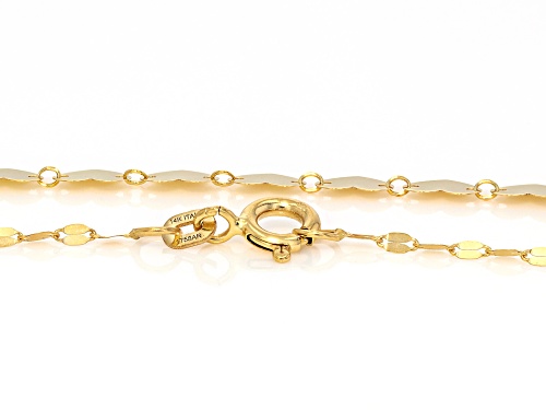 Stefano Oro® 14k Yellow Gold Line of Hearts Necklace - Size 18