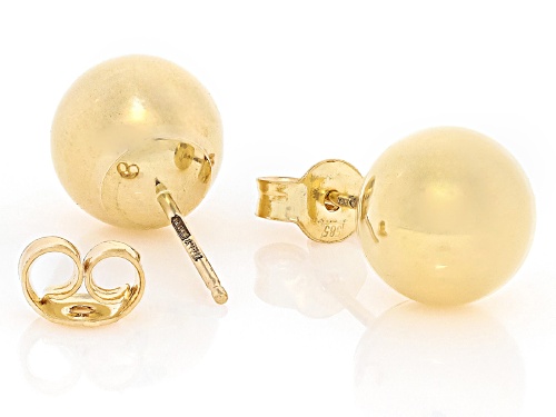 Stefano Oro® 14k Yellow Gold 6mm Prima Donna Collection Ball Stud Earrings