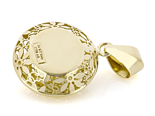 Stefano Oro® 14k Yellow Gold Flower Ricami Pepita Pendant