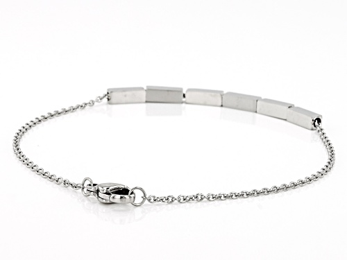 Sophisticated Steel® Stainless Steel Tube Bar Bracelet - Size 8