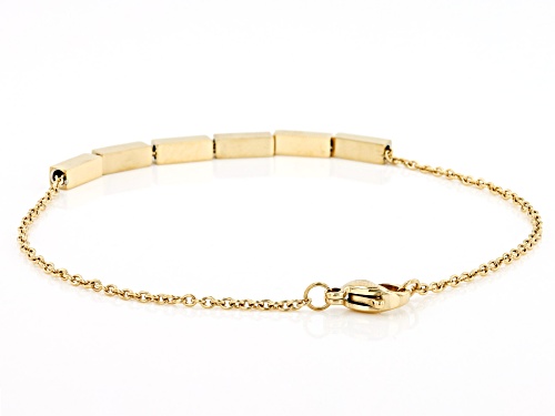 Sophisticated Steel® Gold Tone Stainless Steel Tube Bar Bracelet - Size 8