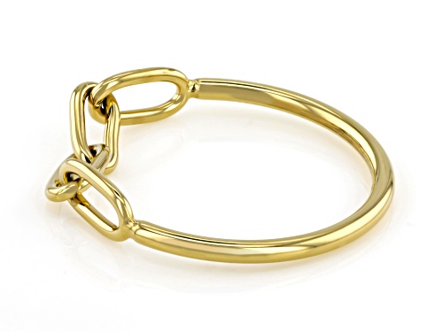 Sophisticated Steel® Gold Tone Stainless Steel Paperclip Ring - Size 9