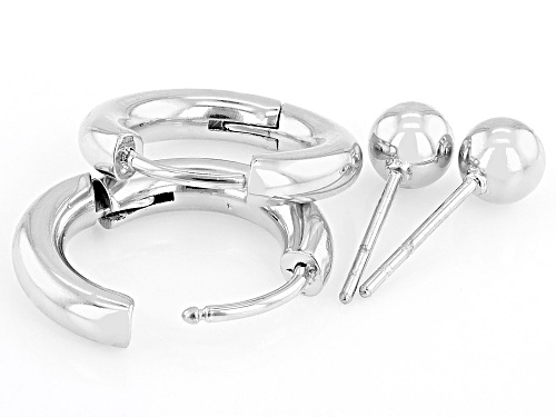 Sophisticated Steel® Stainless Steel Earrings Set of 2