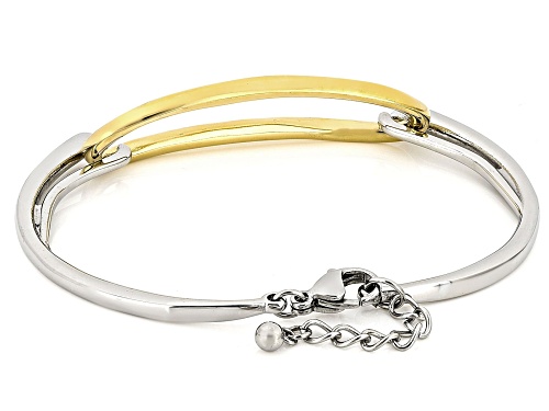 Sophisticated Steel® Two Tone Stainless Steel Bracelet - Size 7.25
