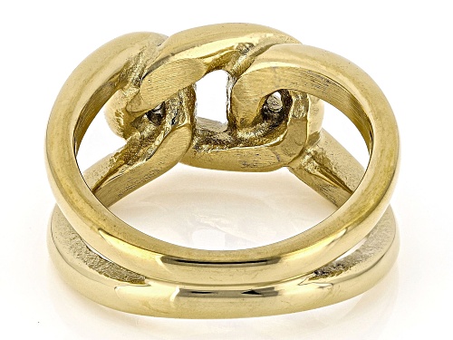 Sophisticated Steel® Gold Tone Stainless Steel Knot Ring - Size 5