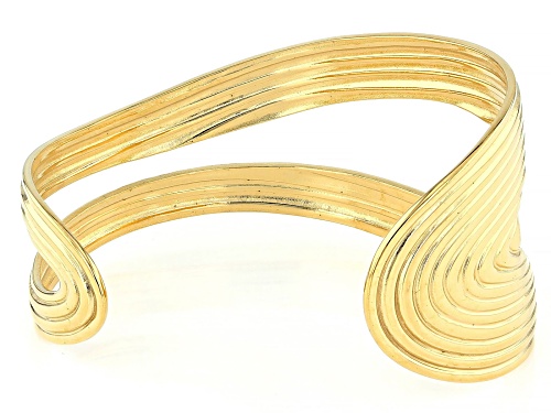 Sophisticated Steel® Gold Tone Stainless Steel Open Cuff Bracelet - Size 6.25