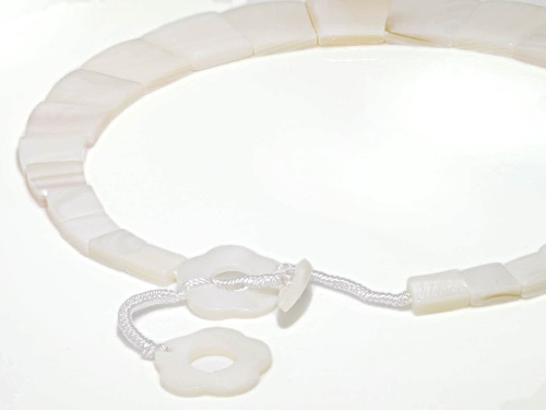 8-15mm White South Sea Mother-Of-Pearl 20 Inch Necklace - Size 20