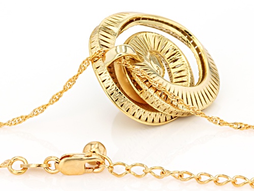 9mm Golden Cultured South Sea Pearl 18k Gold Over Sterling Silver Pendant with Chain