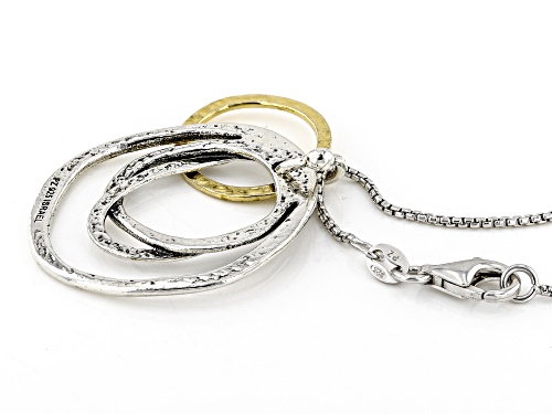 Artisan Collection of Israel™ Two Tone Sterling Silver & 14K Yellow Gold Over Sterling Pendant