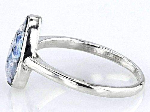 Artisan Collection of Israel™ 12x8mm Roman Glass Sterling Silver Solitaire Ring - Size 9