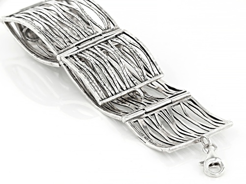 Artisan Collection of Israel™6-8mm Cultured Freshwater Pearl Sterling Silver Layered Bracelet