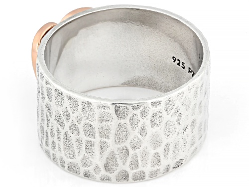 Artisan Collection of Israel™ 14K Rose Gold Over Sterling Silver Heart Ring - Size 6