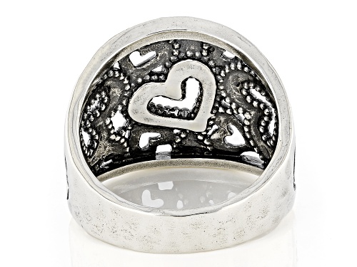 Artisan Collection of Israel™ Two Tone Sterling Silver & 14K Gold Over Silver Heart Ring - Size 6