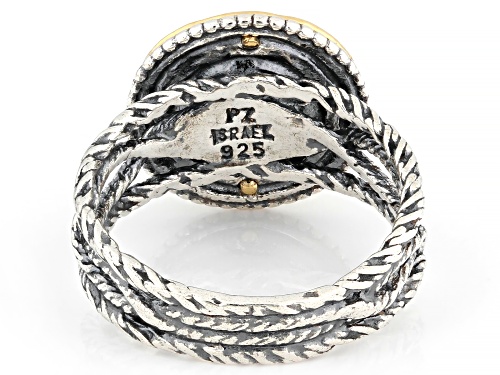 Artisan Collection of Israel™ 8.5-9mm Cultured Freshwater Pearl Silver & 14K Gold Over Silver Ring - Size 10