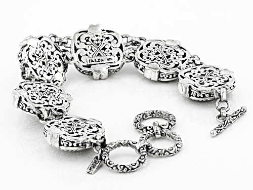 Artisan Gem Collection Of Bali™ Sterling Silver Filigree Bracelet - Size 7.5