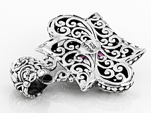 Artisan Collection of Bali™ 3.70ct Oval Elegant Rose™ Mystic Quartz® Silver Pendant